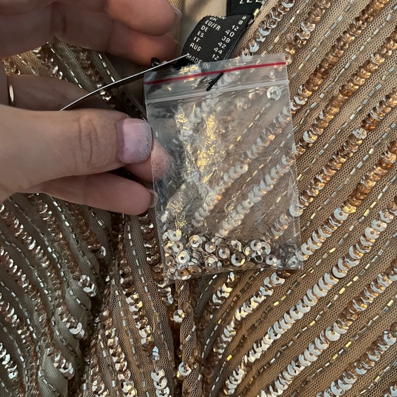 Champagne Gold Adrianna Papell dress - Picture 5 of 6